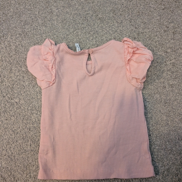 3 For $12 Janie and Jack Pink Puff Sleeve Tee - Picture 5 of 6